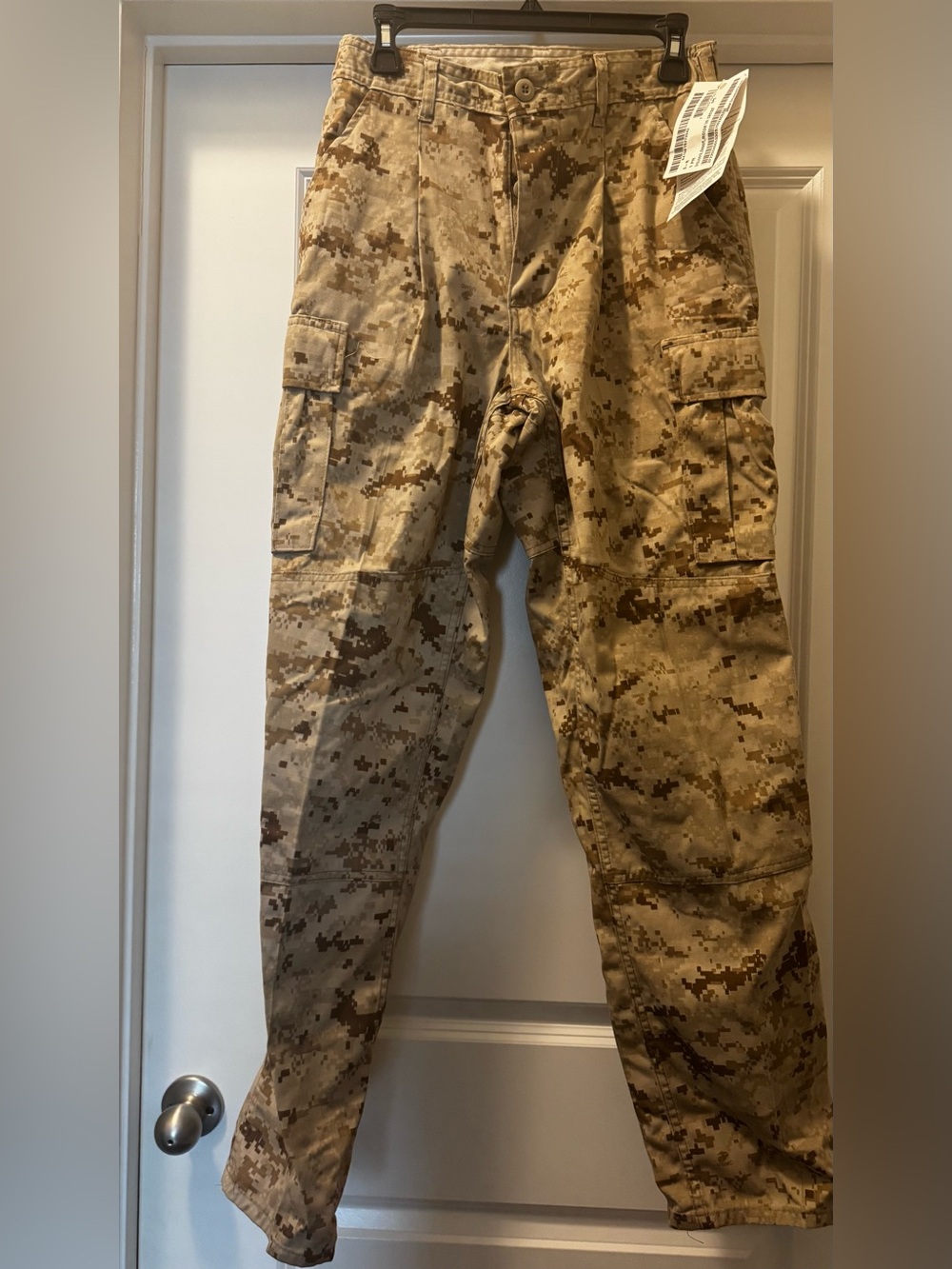 Men's Digital Desert Camo Cargo Pants - Tan